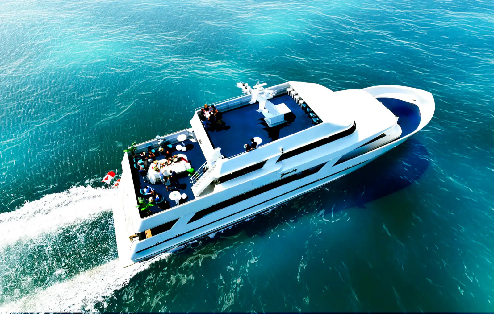 Yankee Lady cruising on the open water
